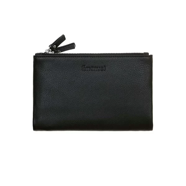ארנק בינוני מעור Emanuel 6142 – 013291--01 – black – 1