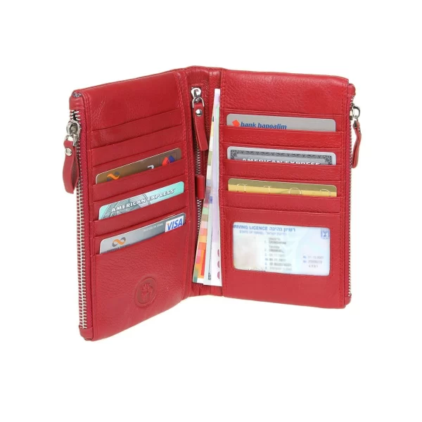 ארנק בינוני מעור Emanuel 6142 – 013291--06 – red – 2