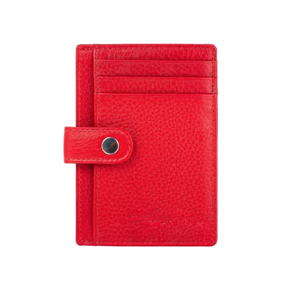 ארנק כרטיסים מעור iBags – TTK3--YA – red – 1