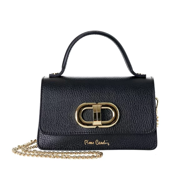 תיק צד קטן מעור Pierre Cardin – 1970--0Z – nero-bk – 1
