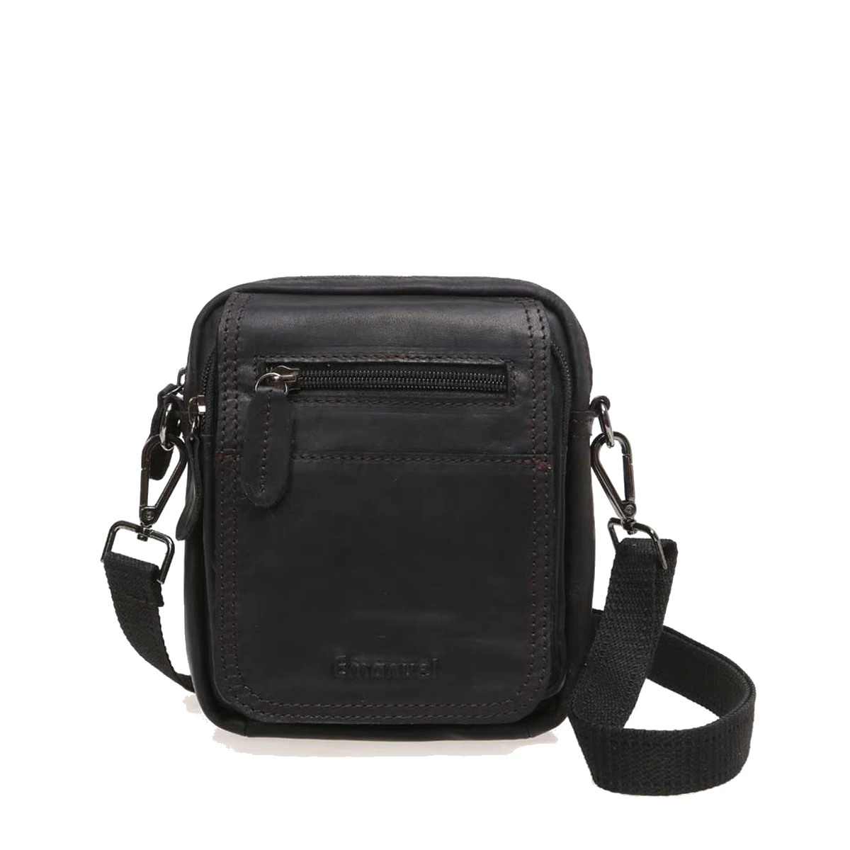 תיק צד מעור Emanuel אוליבר – 10093-1 – שחור – 1