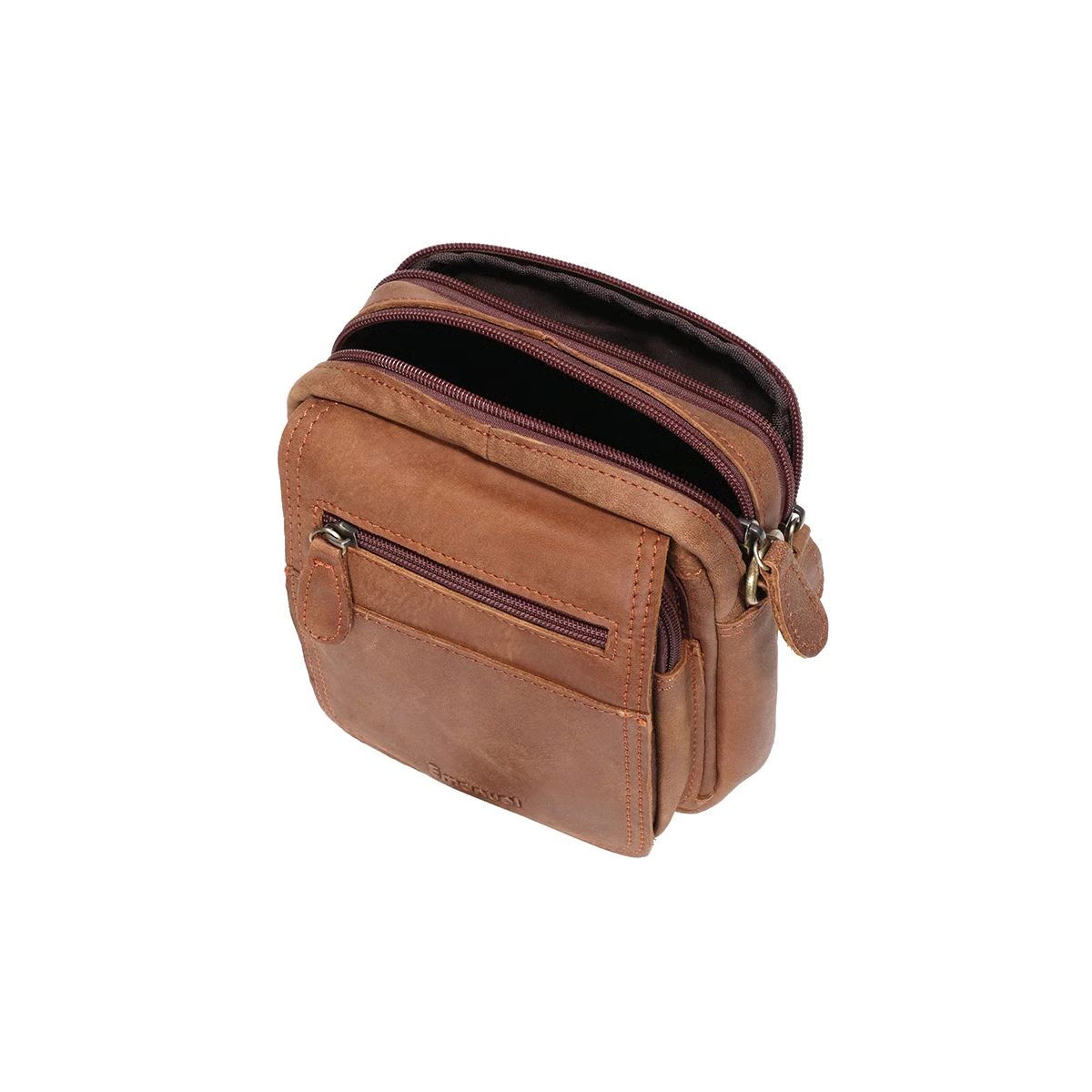 תיק צד מעור Emanuel אוליבר – 10093-10 – חום – 2