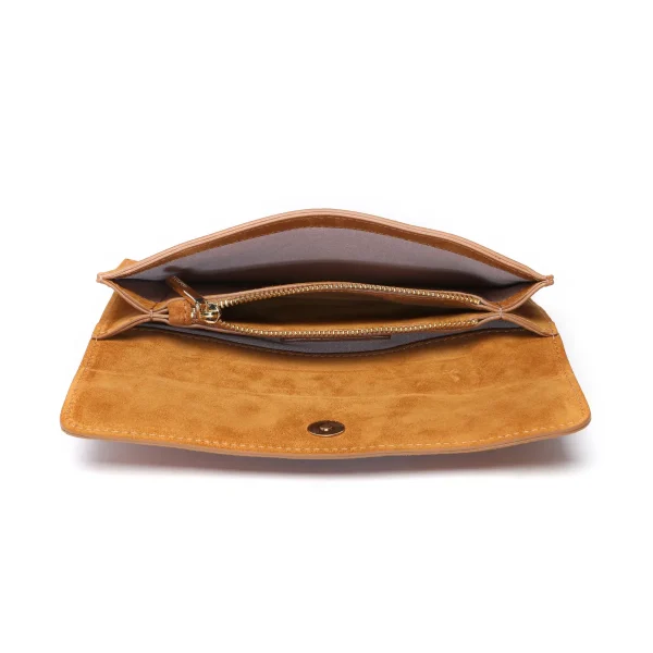 תיק צד בינוני מעור Abbacino – 30274-53 – cognac – 5