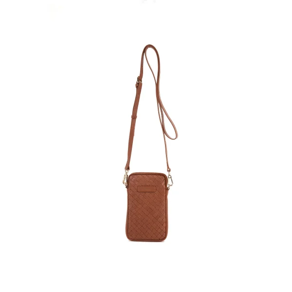 תיק טלפון מעור Abbacino – 30298-53 – cognac – 1