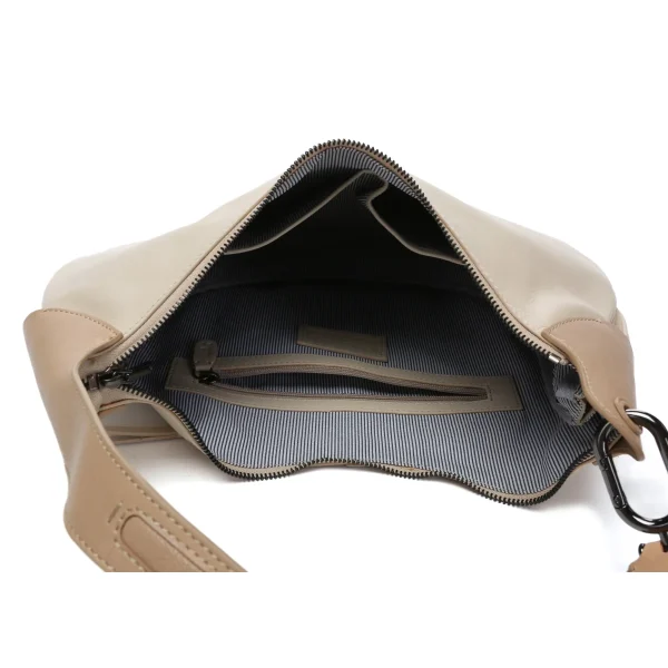 תיק צד גדול מעור Abbacino – 30392-41 – beige – 4