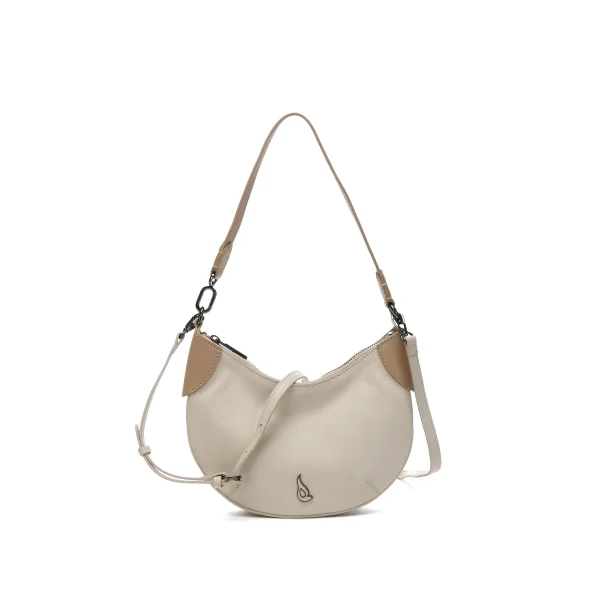 תיק צד בינוני מעור Abbacino – 30393-41 – beige – 3