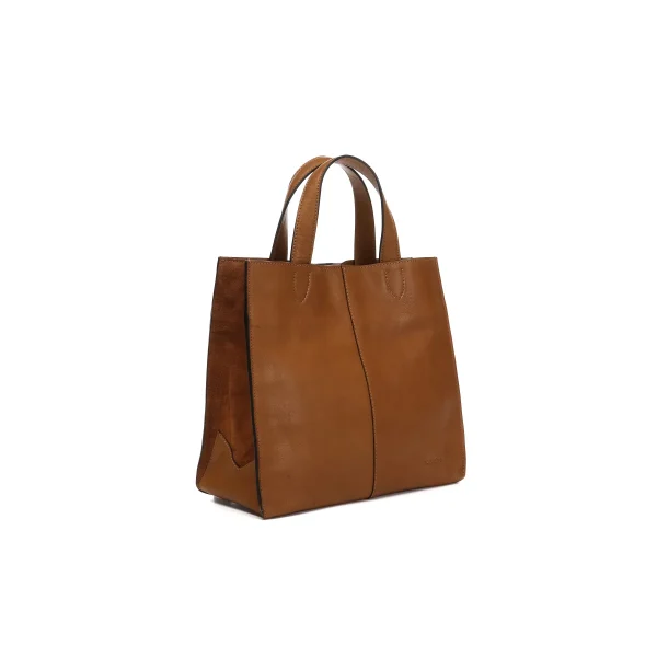 תיק צד בינוני מעור Abbacino – 30394-53 – cognac – 1