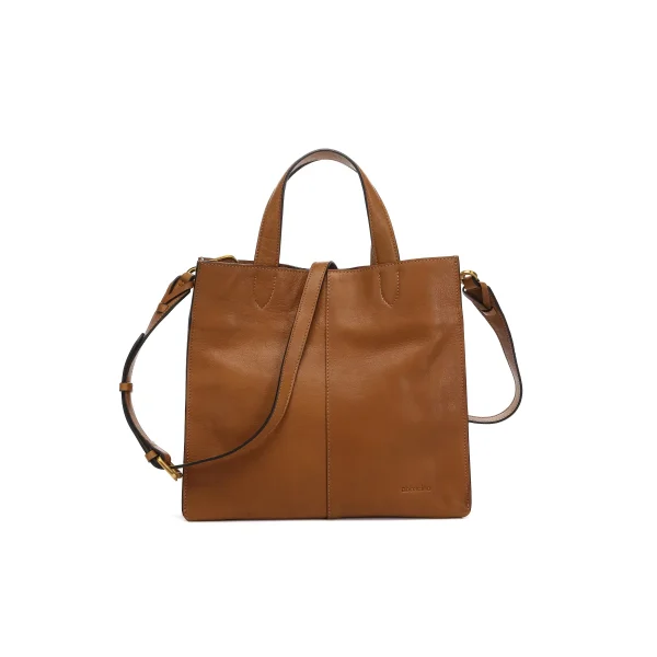 תיק צד בינוני מעור Abbacino – 30394-53 – cognac – 2