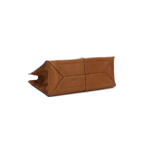 תיק צד בינוני מעור Abbacino – 30394-53 – cognac – 4