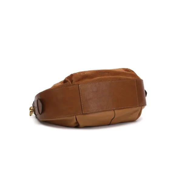 תיק צד בינוני מעור Abbacino – 30405-53 – cognac – 4