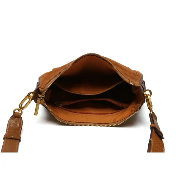 תיק צד קטן מעור Abbacino – 30406-53 – cognac – 4