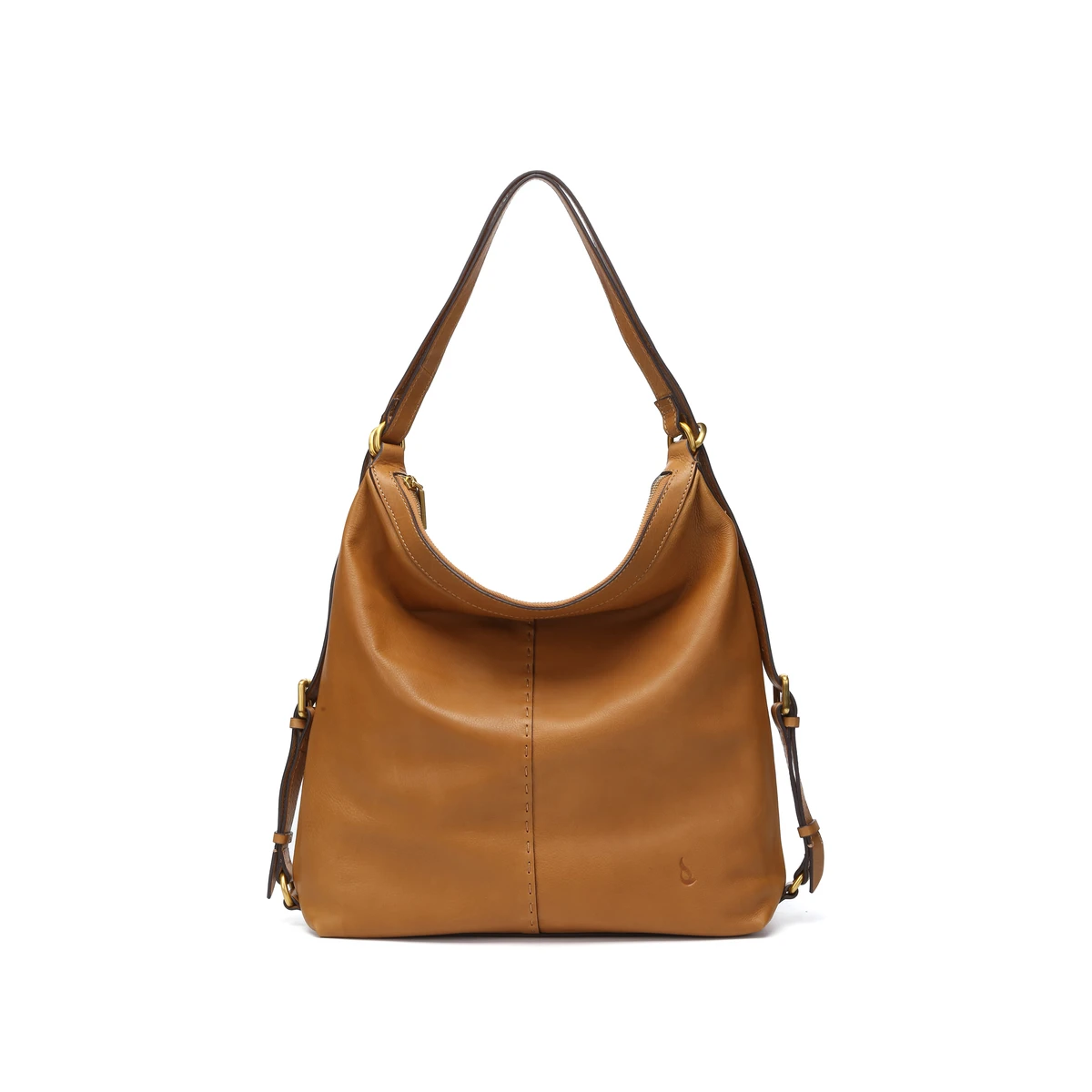 תיק צד / גב גדול מעור Abbacino KIRA – 30450-53 – cognac – 1