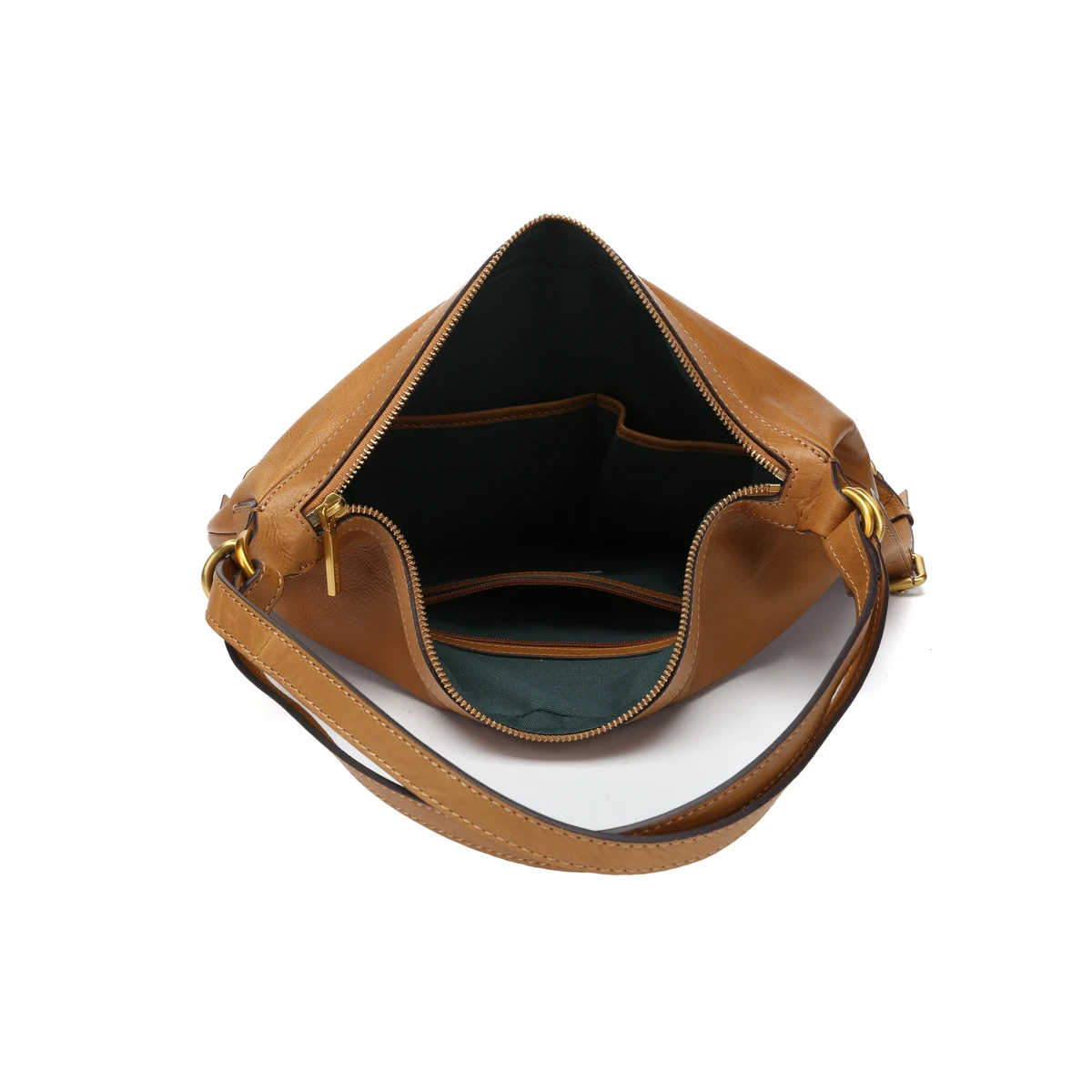 תיק צד / גב גדול מעור Abbacino KIRA – 30450-53 – cognac – 5