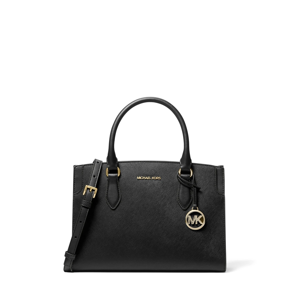תיק צד גדול מעור Michael Kors – 30R6GQ6S2L-001 – black – 1
