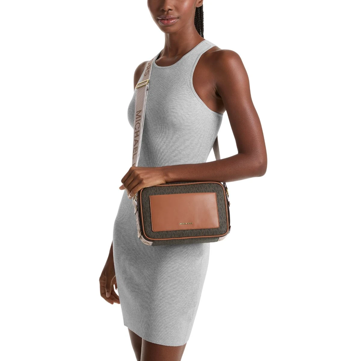 תיק צד בינוני Michael Kors – 32R5G5VC9B-252 – brn-acorn – 1