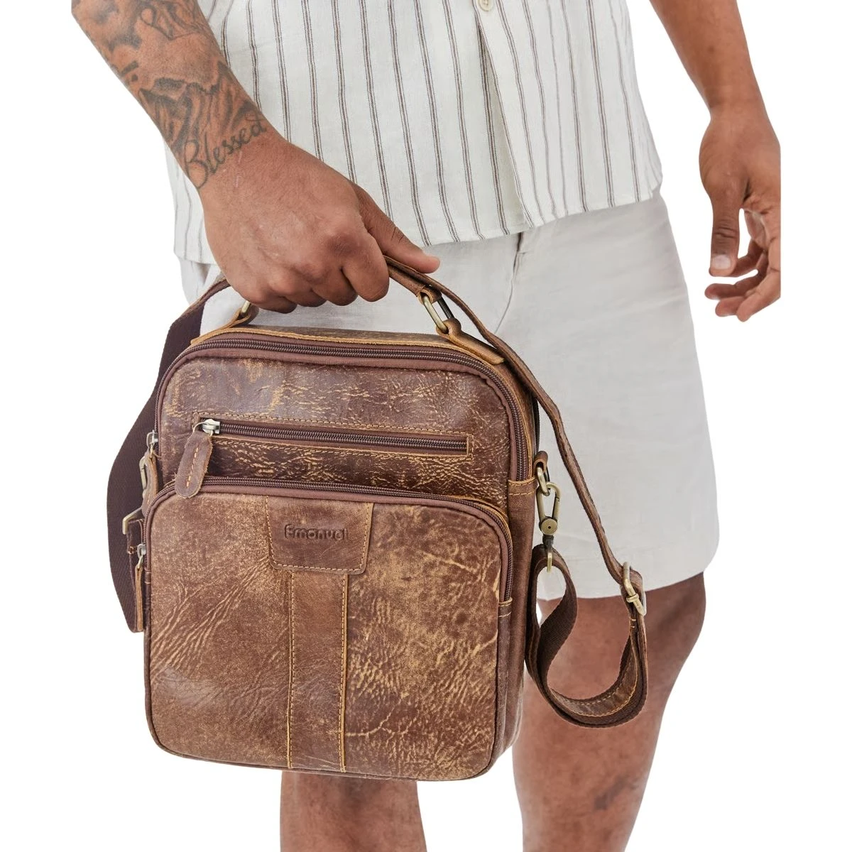 תיק צד מעור Emanuel נורי – 41005-ZZT – דיזל-אפריקה – 3