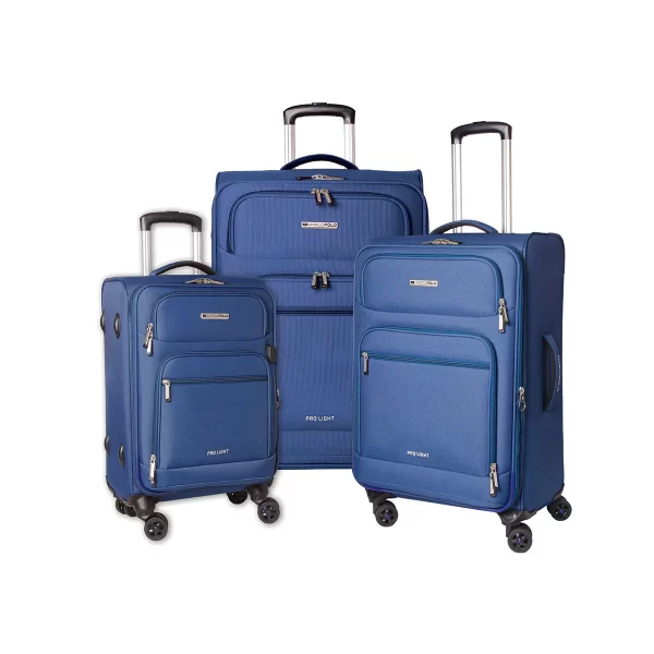 סט מזוודות בד Marco Polo PROLIGHT – 447087--88W – כחול – 1