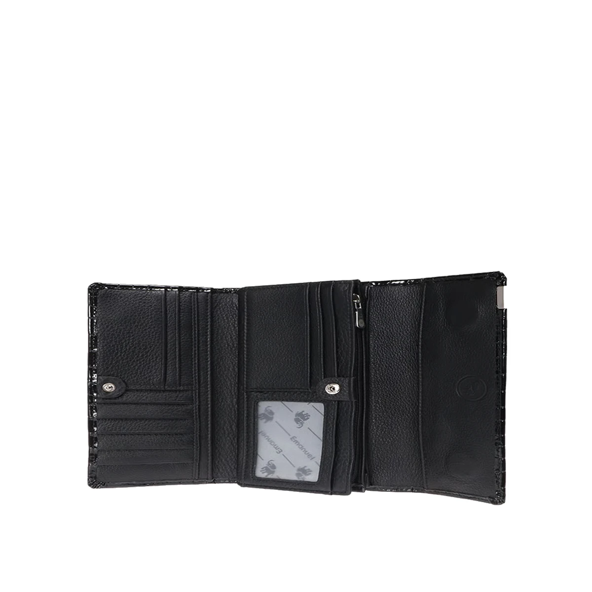 ארנק מעור Emanuel שרה לק גדול – 51176-1 – שחור – 2