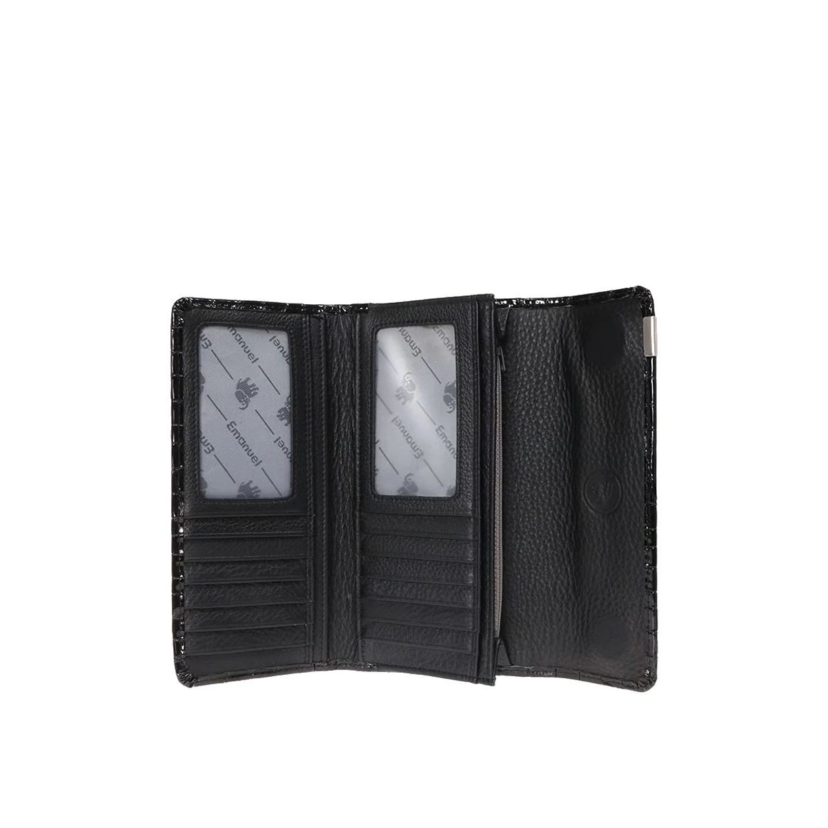 ארנק מעור Emanuel ציפורה – 51813-1 – שחור – 2