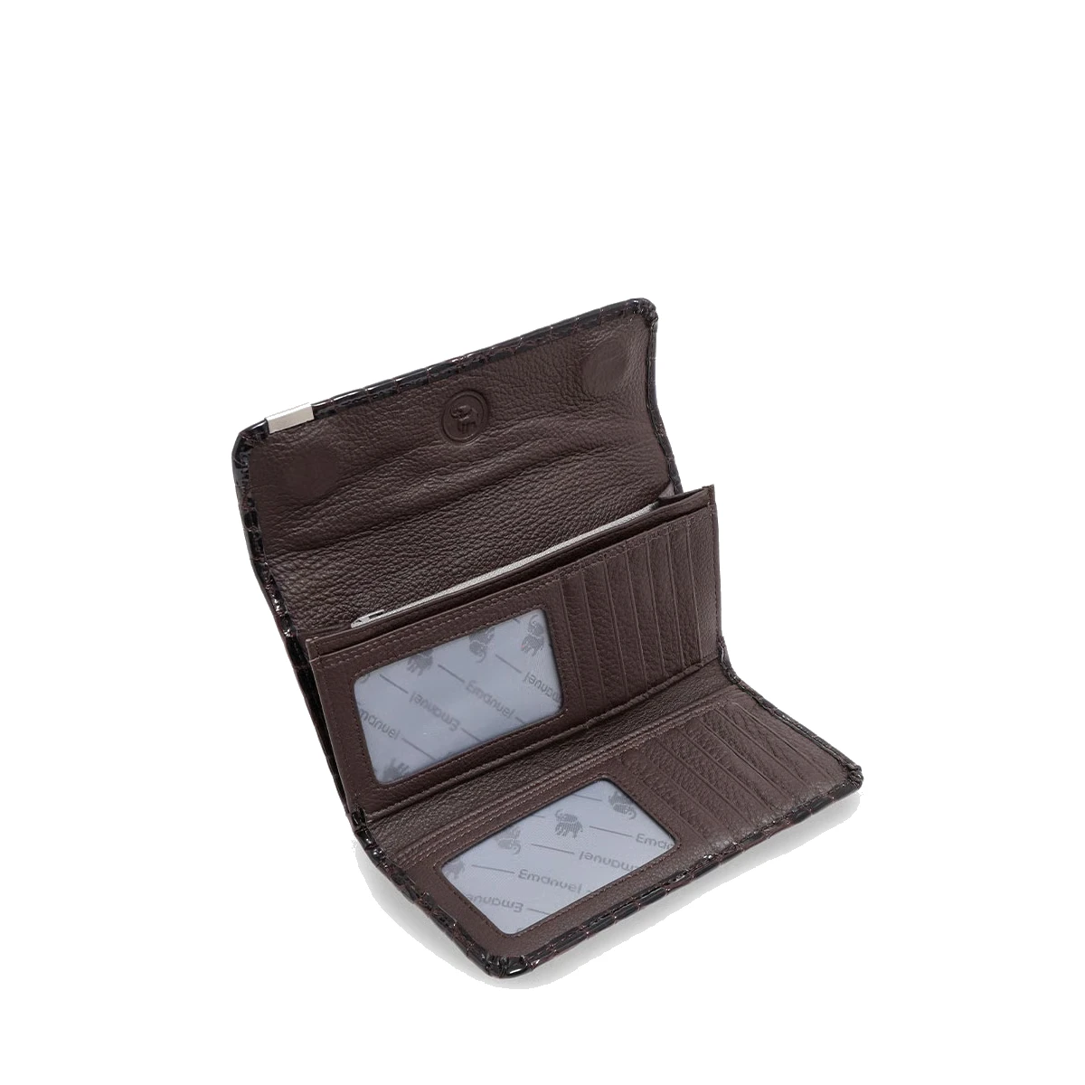 ארנק מעור Emanuel ציפורה – 51813-2 – חום-כהה – 2