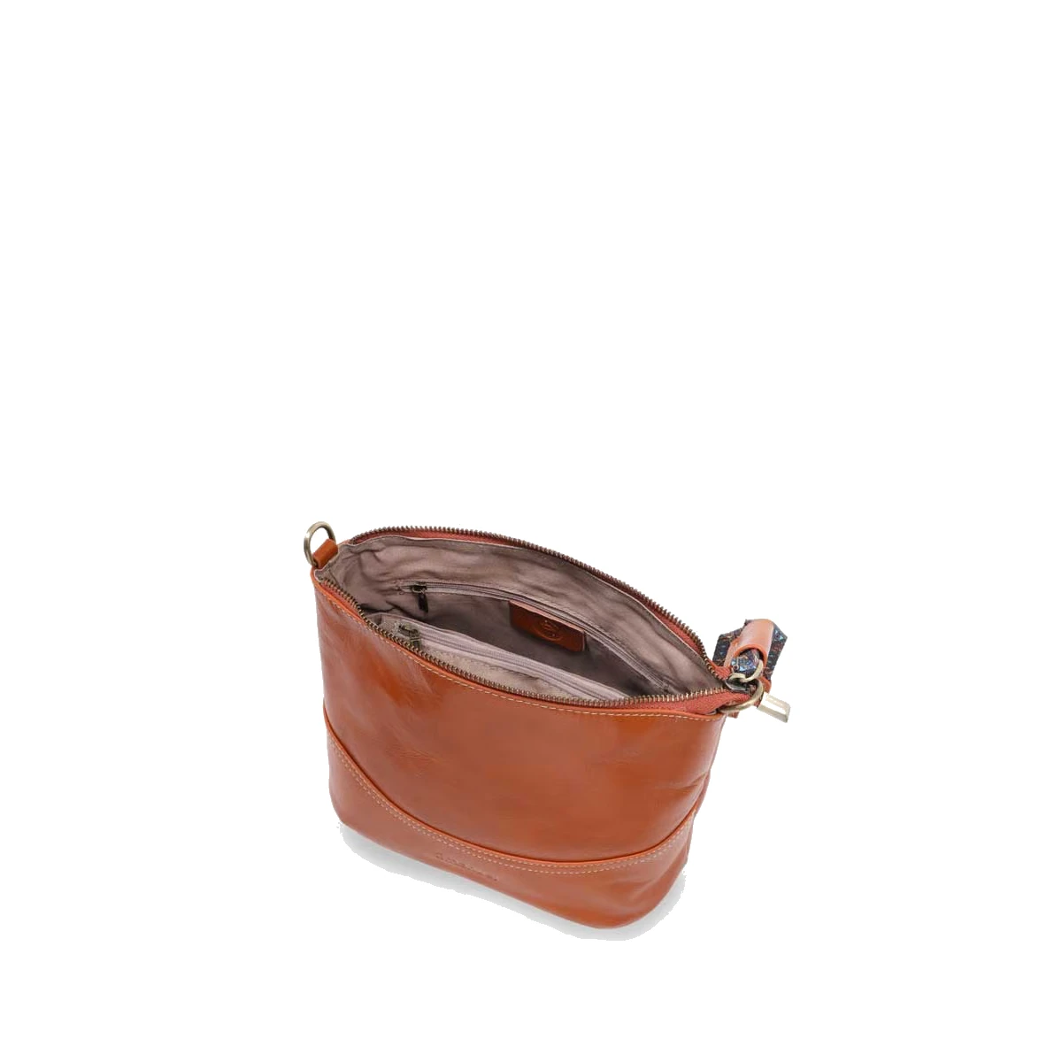 תיק צד מעור Emanuel מונטנה – 53021-52 – חום-בהיר – 2