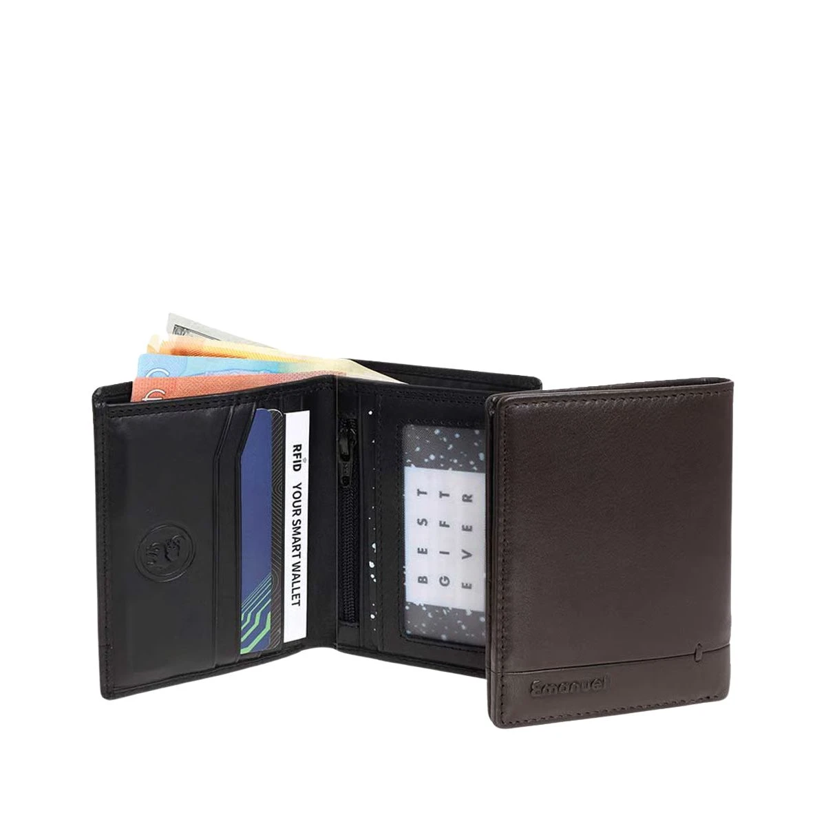 ארנק מעור Emanuel בילי מגנט – 540206-1 – שחור – 3