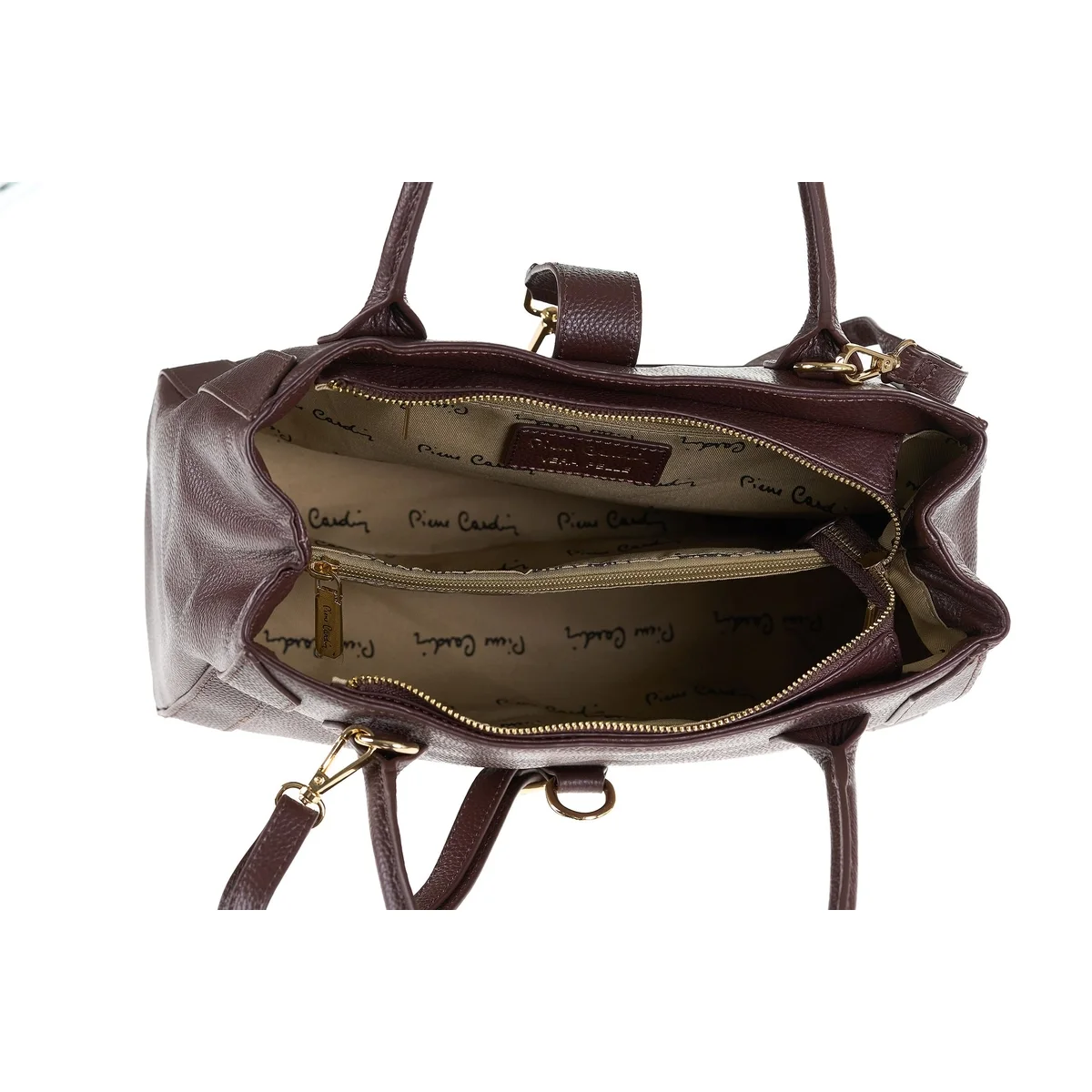 תיק צד גדול מעור Pierre Cardin