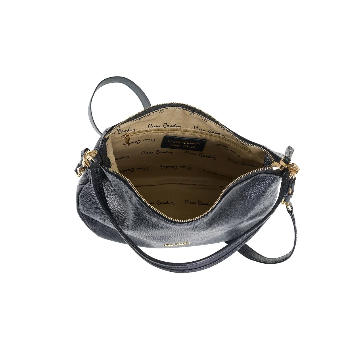 תיק צד גדול מעור Pierre Cardin