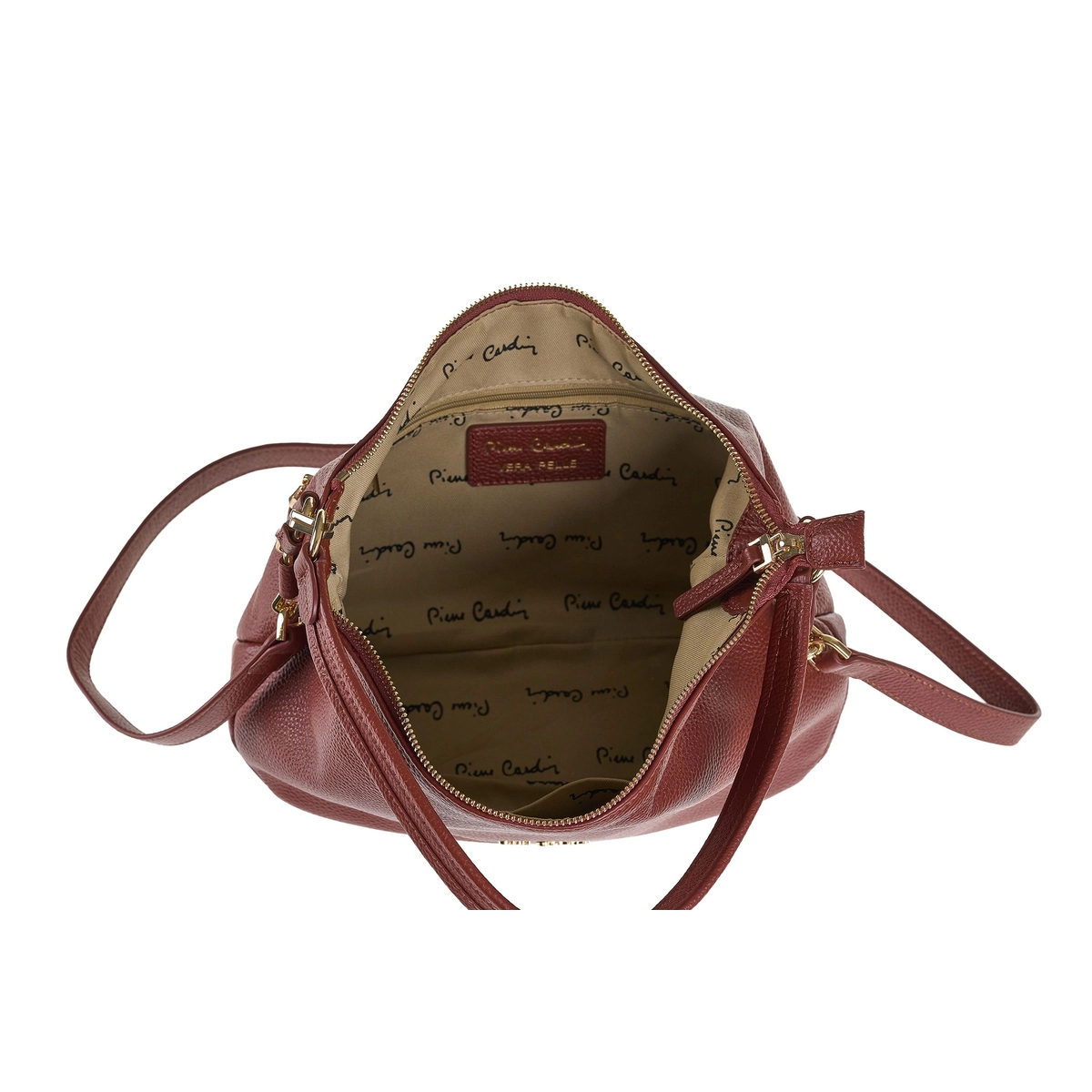 תיק צד גדול מעור Pierre Cardin