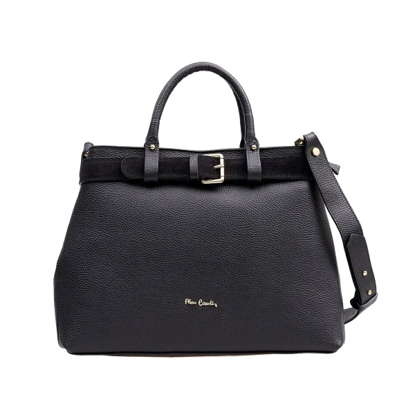 תיק צד גדול מעור Pierre Cardin