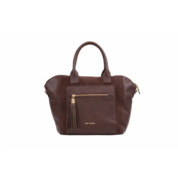 תיק צד גדול מעור Pierre Cardin