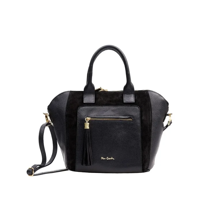תיק צד גדול מעור Pierre Cardin