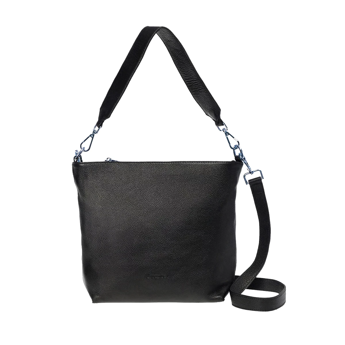 תיק צד מעור Emanuel אינדי – 5520-1 – שחור – 1