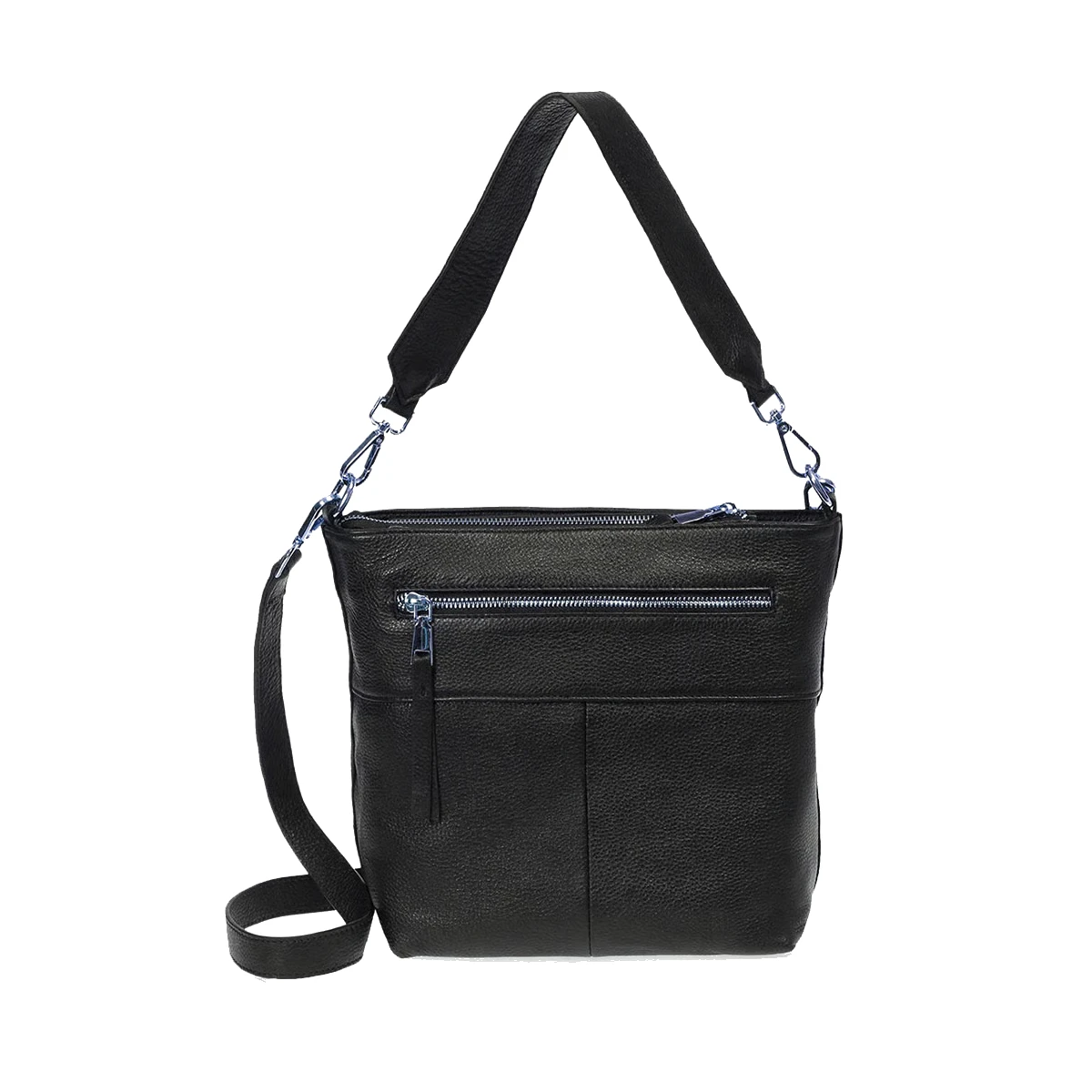 תיק צד מעור Emanuel אינדי – 5520-1 – שחור – 1