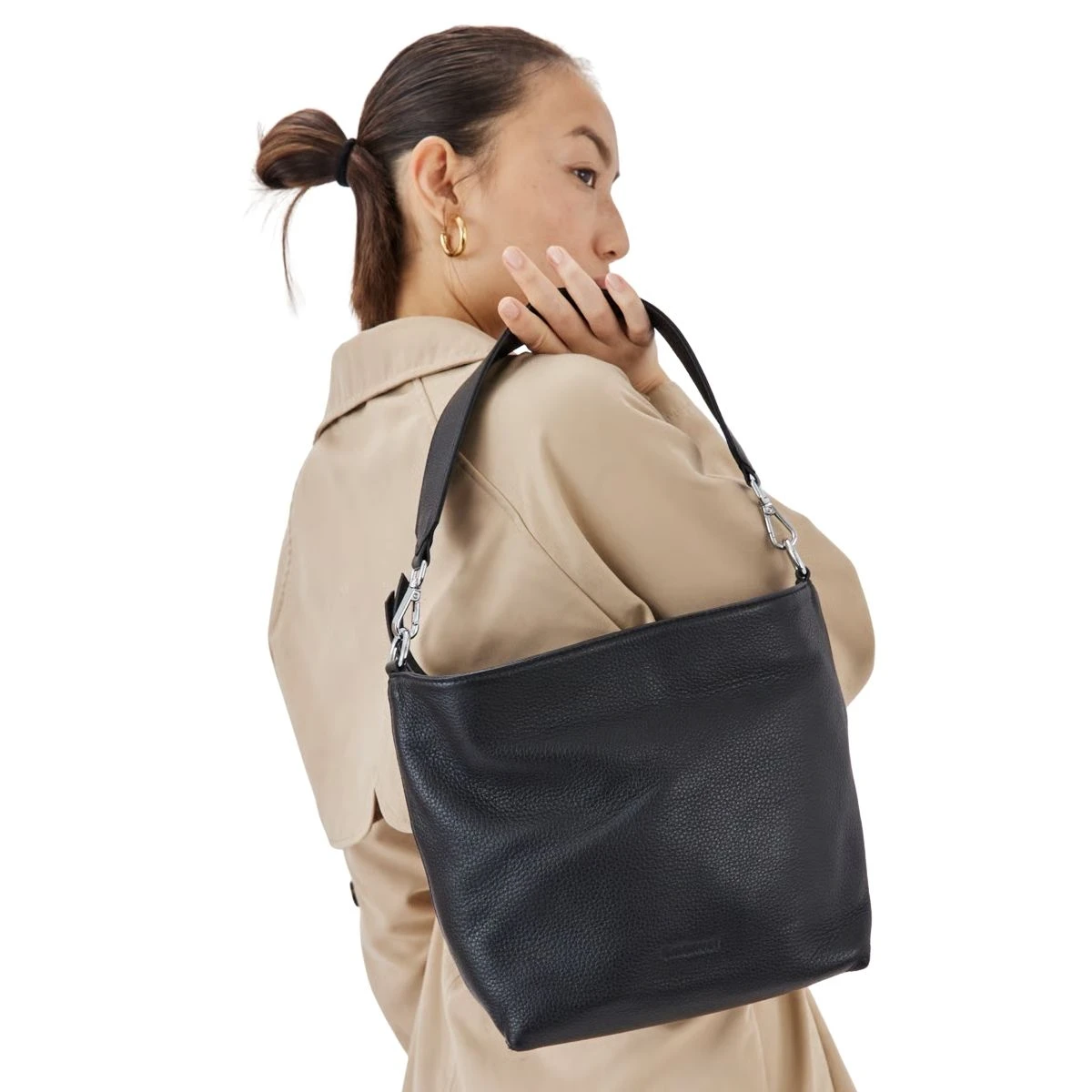 תיק צד מעור Emanuel אינדי – 5520-1 – שחור – 3