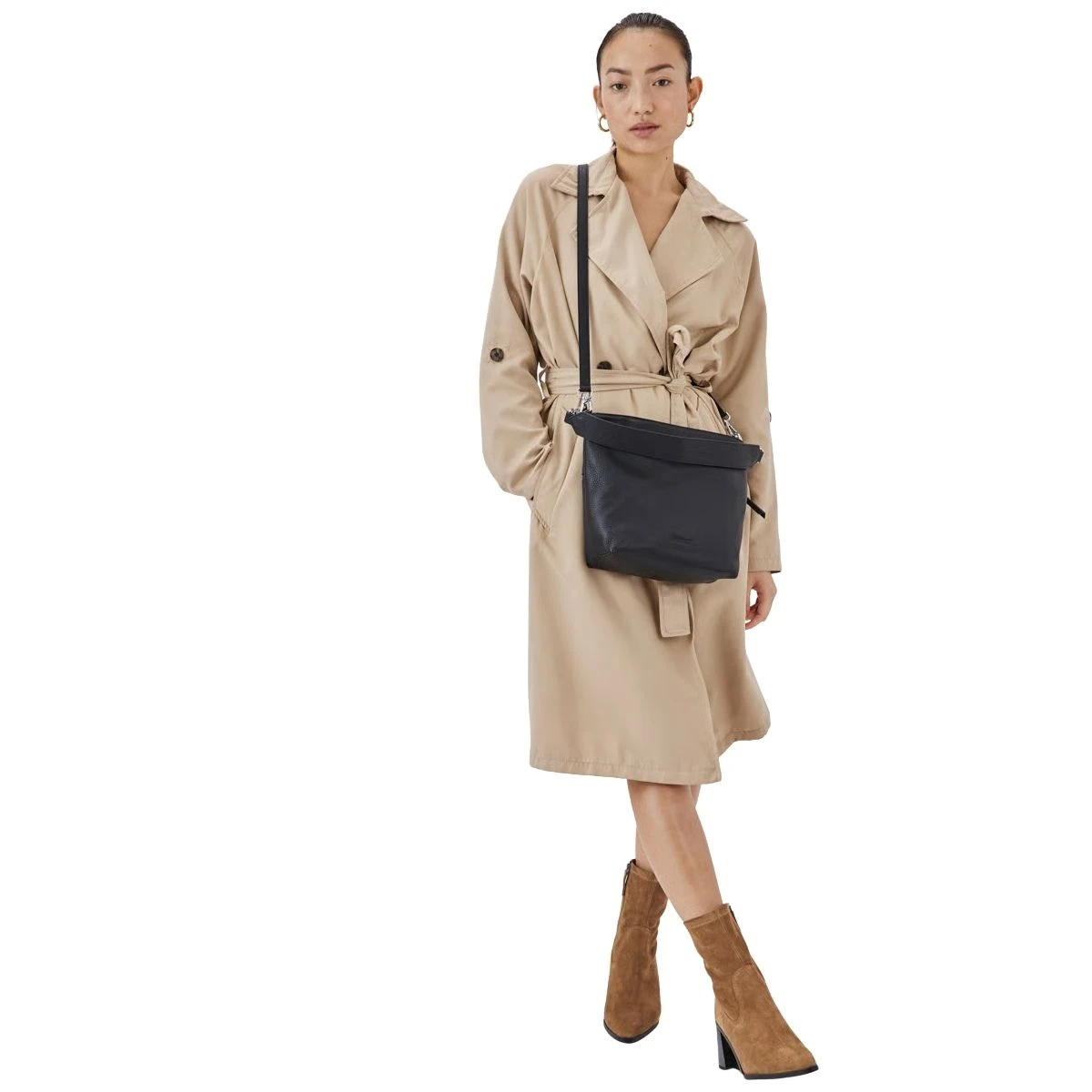 תיק צד מעור Emanuel אינדי – 5520-1 – שחור – 4