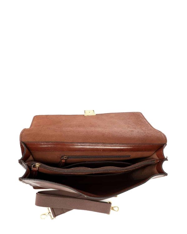 תיק צד מעור Briefcase 06.2527.01 The Bridge – 89393-2 – brown – 3