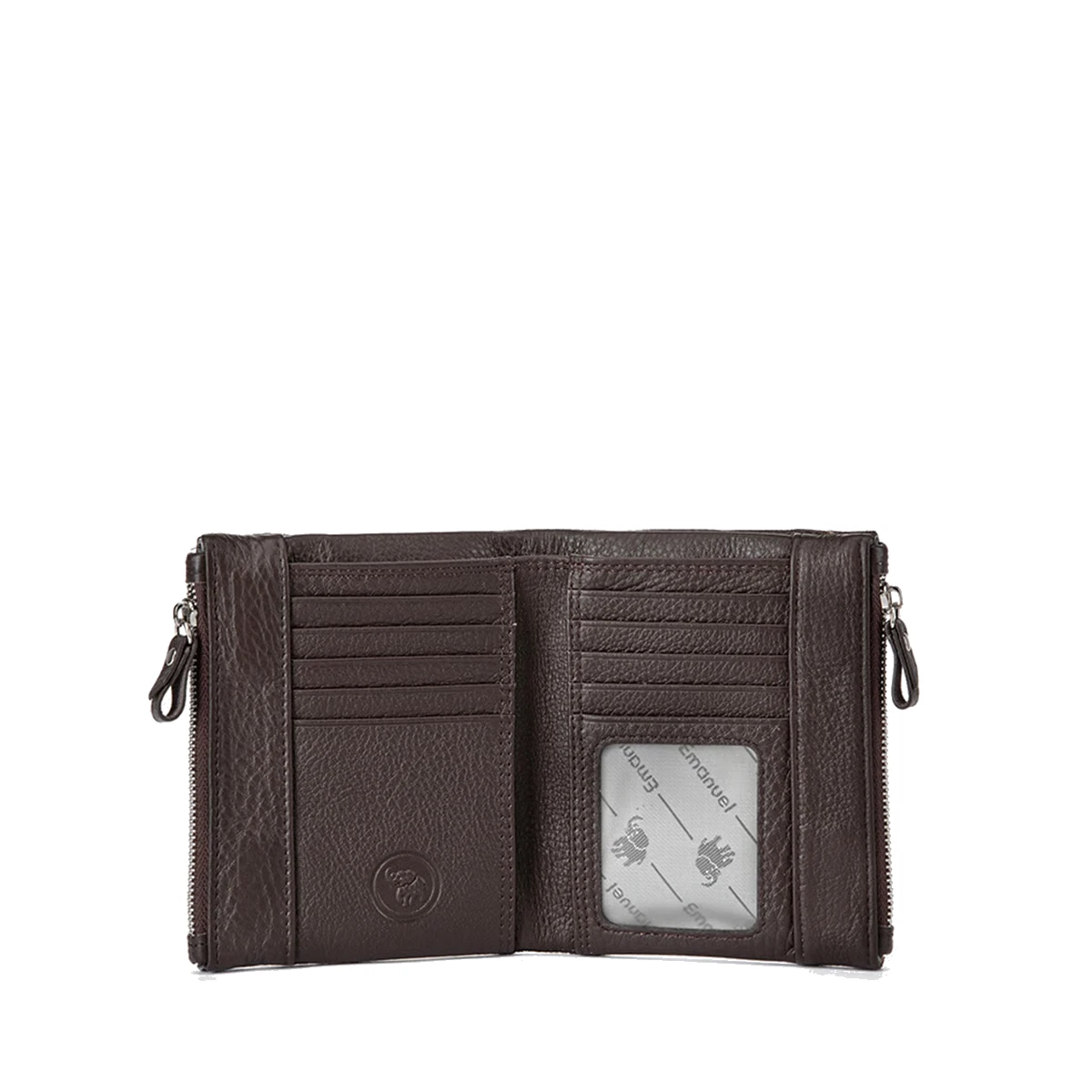 ארנק מעור Emanuel קלאודיה מיני – 6166-2 – חום-כהה – 5