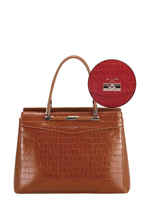 תיק יד David Jones 6853-3 – 468533-2 – camel – 7