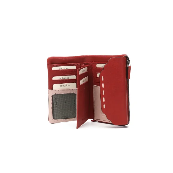 ארנק בינוני מעור Abbacino – 71386-70 – red – 4