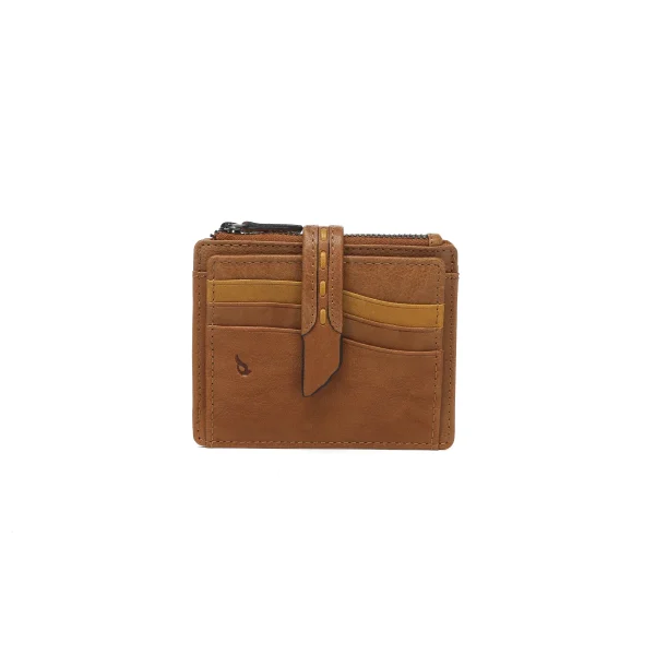 ארנק כרטיסים מעור Abbacino – 71389-53 – cognac – 1