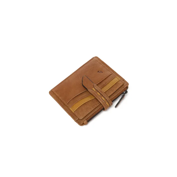 ארנק כרטיסים מעור Abbacino – 71389-53 – cognac – 3