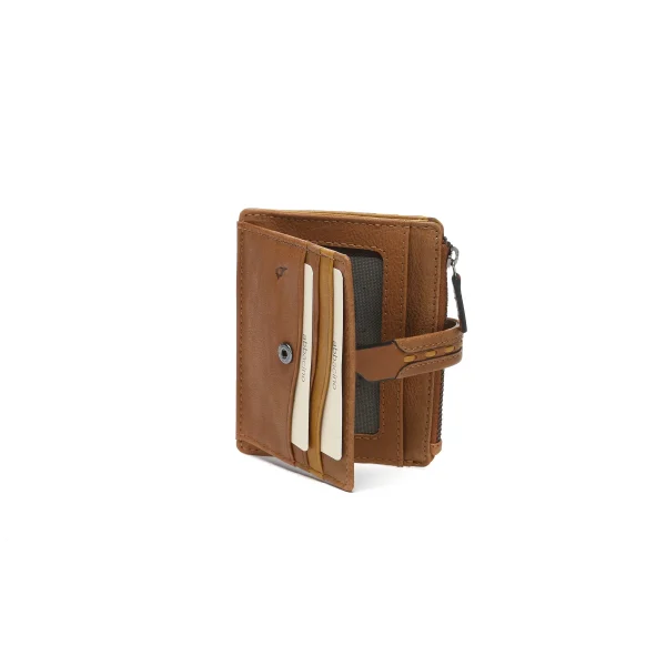 ארנק כרטיסים מעור Abbacino – 71389-53 – cognac – 4