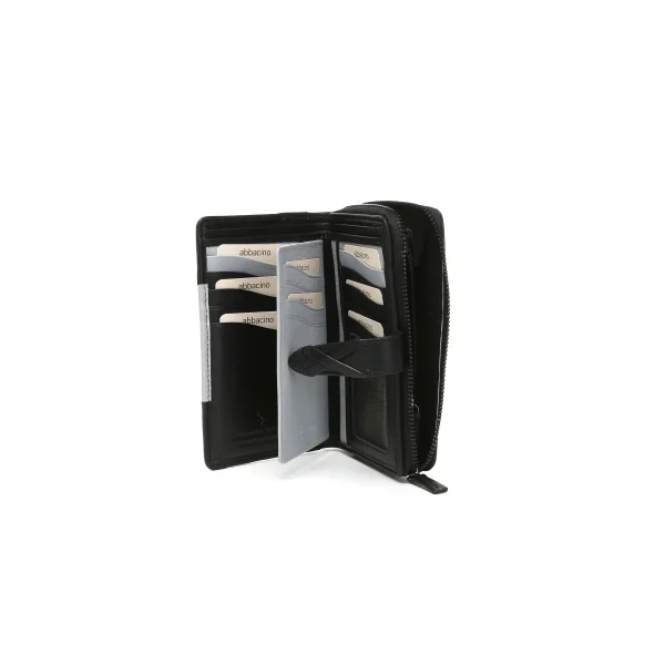 ארנק בינוני מעור Abbacino – 71406-30 – black – 4