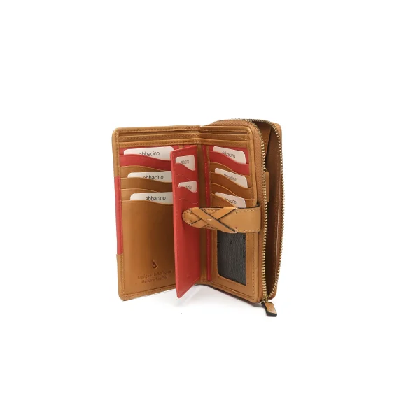 ארנק בינוני מעור Abbacino – 71406-53 – cognac – 4