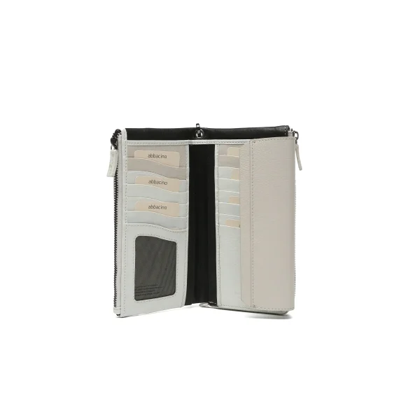 ארנק גדול מעור Abbacino – 71418-40 – white – 4