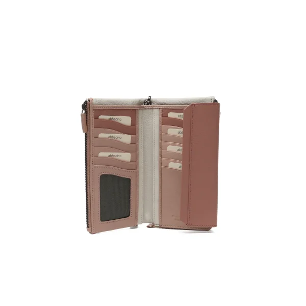 ארנק גדול מעור Abbacino – 71418-76 – pale-pink – 4