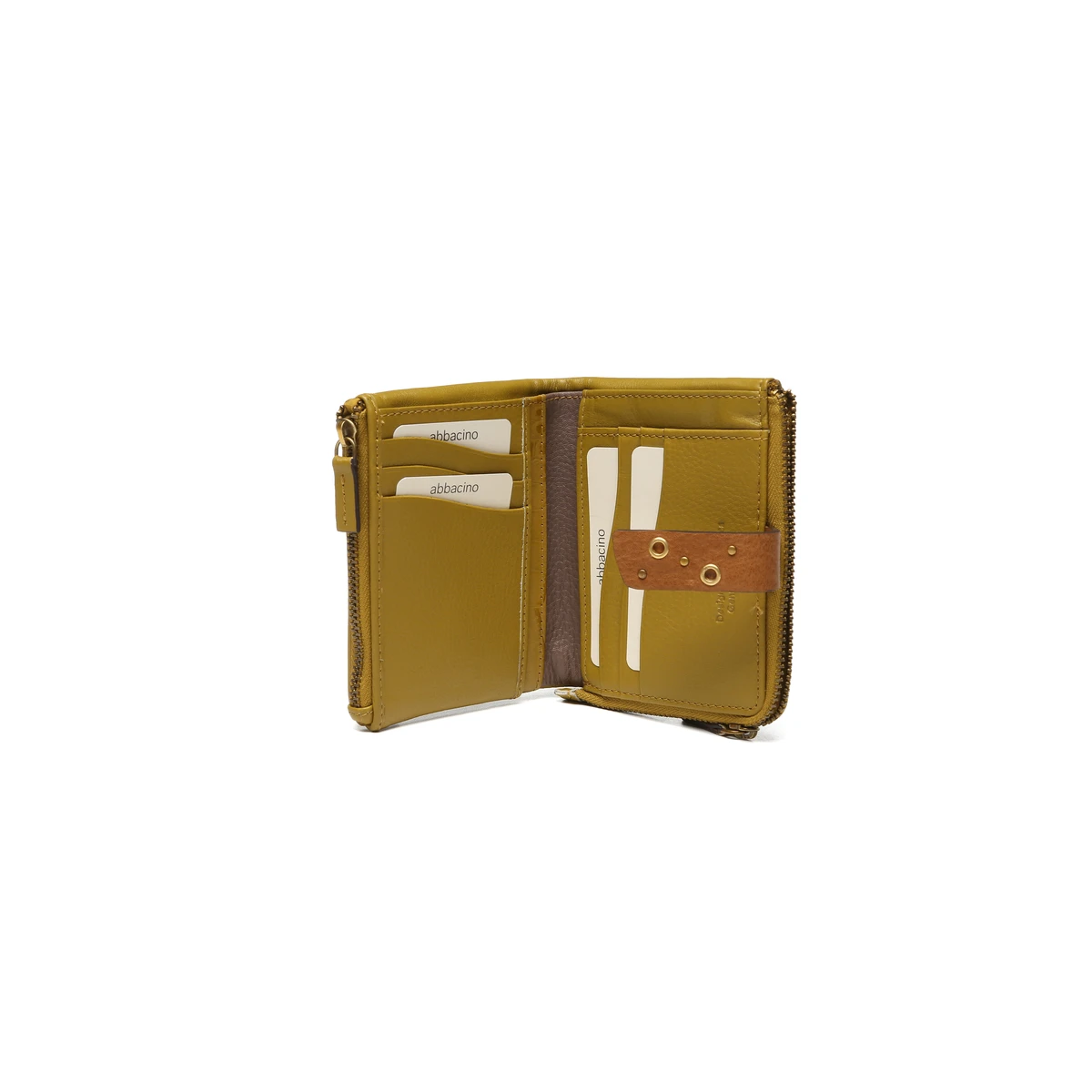 ארנק קטן מעור Abbacino AIDA – 71471-62 – amber – 4