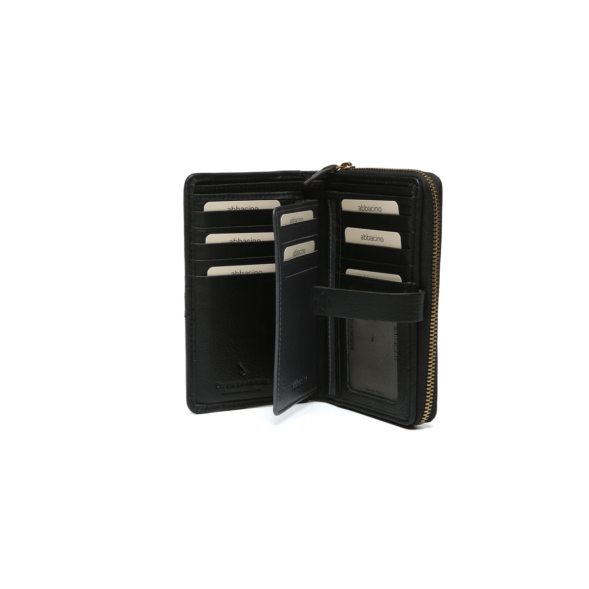 ארנק בינוני מעור Abbacino ZENA – 71508-30 – black – 4