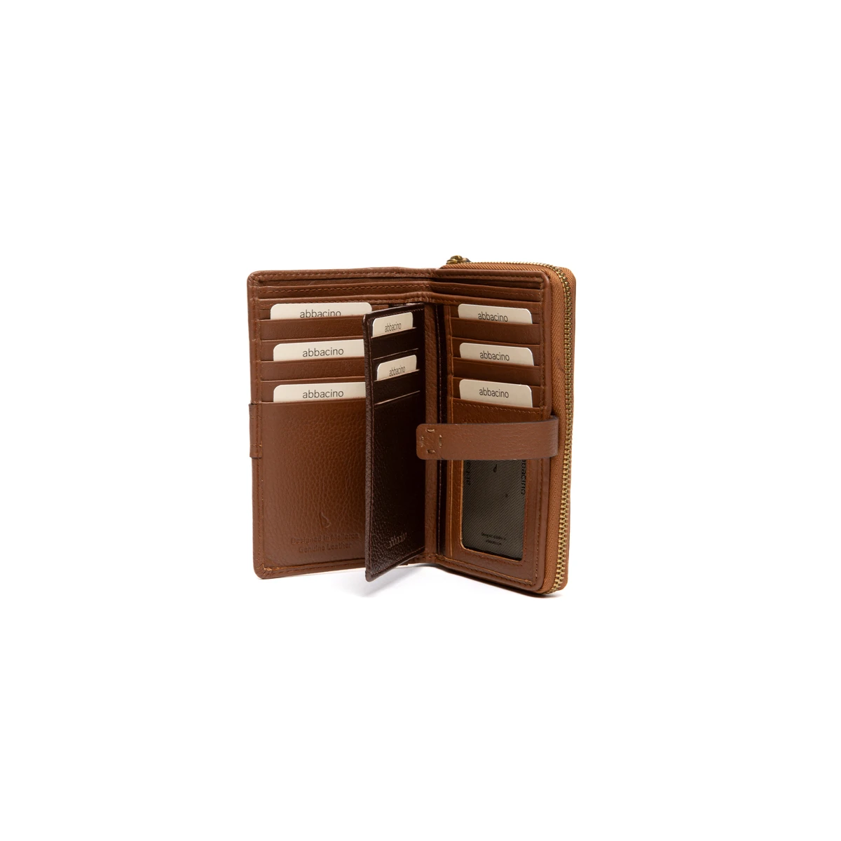 ארנק בינוני מעור Abbacino ZENA – 71508-53 – cognac – 4